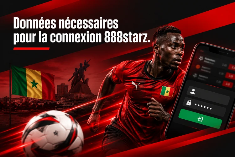 Données nécessaires pour la connexion 888starz