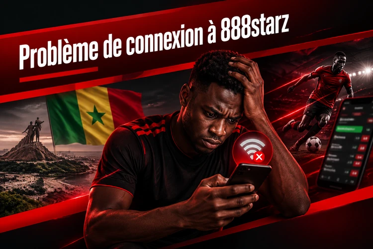 Problème de connexion à 888starz